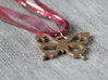 Butterfly Pendant 3d printed Stainless steel pendant. Ribbon chain not included.