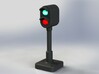 OO Signal Light for Model Railways 3d printed With 5mm LEDs shown