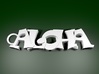 Keychain Aloha 2 3d printed Aloha keychain
