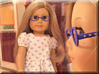 Glasses for 18 Inch Doll 3d printed 