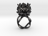 The Lotus Flower Ring / size 7 1/2 US 3d printed 