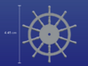 1:40 Ships-Wheel HMS Victory 3d printed 