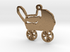 Baby Carriage Necklace Pendant 3d printed 