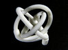 Borromean rings with stand 3d printed 