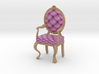 1:12 One Inch Scale PinkPale Oak Louis XVI Chair 3d printed 