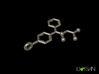 Modafinil Molecule Keychain 3d printed 