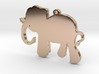 Elephant Necklace Pendant 3d printed 