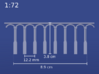  1:72 HMS Victory Beakhead Decoration 3d printed Dimensions