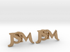 Monogram Cufflinks JSM 3d printed 