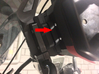Cradle Adapter for Garmin Zumo 660 3d printed Roadbook holder mounted on a Garmin Zumo 660 mount cradle