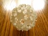 Multitudinous Möbius (2 in) 3d printed Small non-orientable minimal surface sculpture with organic, floral design