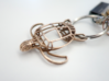 Turtle Wireframe Keychain 3d printed 