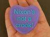 Candy Heart "Nixon's not a crook!" - Purple/Blue 3d printed Front