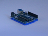 Low desktop stand for Arduino Uno / Leonardo / Yun 3d printed Printed in Royal Blue Strong & Flexible