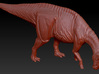 1/40 Parasaurolophus - Grazing 3d printed Zbrush render of sculpt