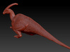 1/72 Parasaurolophus - Prone 3d printed zbrush render