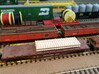 N Scale Concrete Ties Stack Load Double 3d printed Painted double stack of concrete ties.