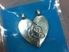 Heart Pendent (Sisters Bond Celtic) 3d printed Printed Silver Glossy